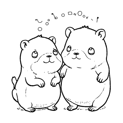 cute capybara smiling