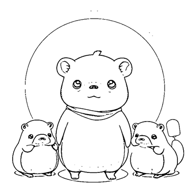 cute capybara standing